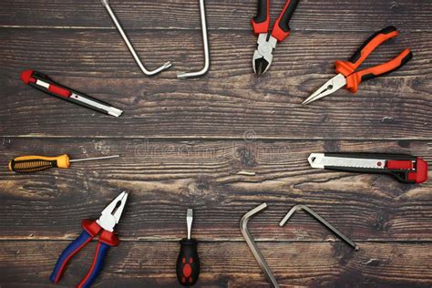 Diy tools on the desk stock image. Image of desk, scissors - 142888415