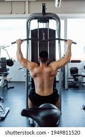 Back View Man Lifting Heavy Weights Stock Photo 1949811520 | Shutterstock