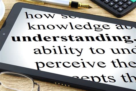 Understanding - Free of Charge Creative Commons Tablet Dictionary image
