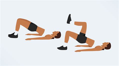 I did the glute bridge march every day for a week