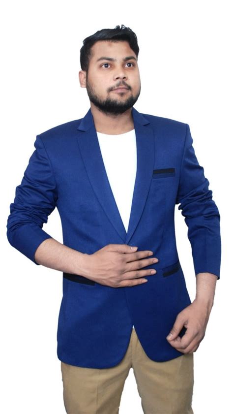 Darban In Plain Mens Blue Casual Wear Blazer at Rs 1449 in New Delhi | ID: 23215310033
