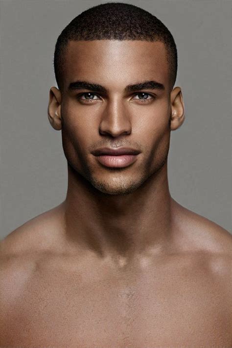 Handsome Black Men: Male Model Face