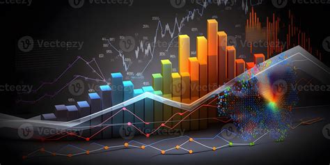 Growth strategy business graph analysis concept on finance chart data ...