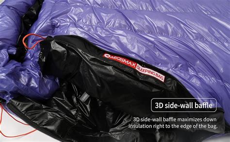 Amazon.com : AEGISMAX Ultra Future 10D 800FP Ultra Dry Down Sleeping Bag Thicken Winter ...