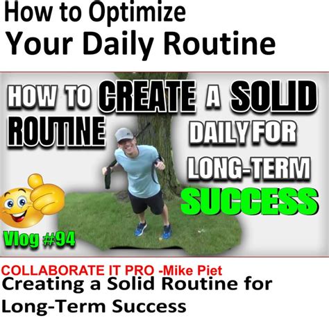 Optimize Your Daily Routine for Long-Term Success
