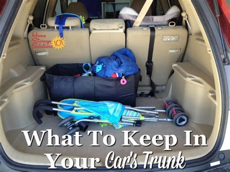 How To Declutter Your Car Trunk {Plus Items To Store In There}