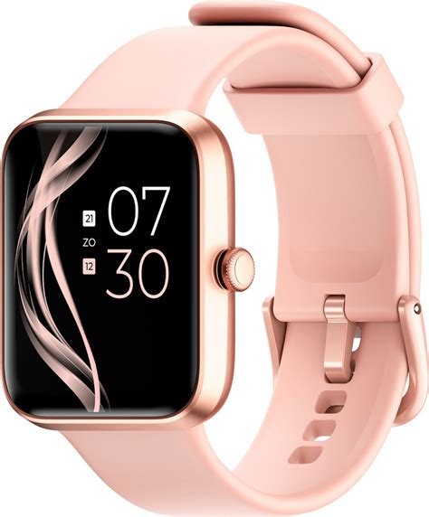 Lunis Smartwatch Dames & Heren Rosé Goud / Roze - Apple & Android ...