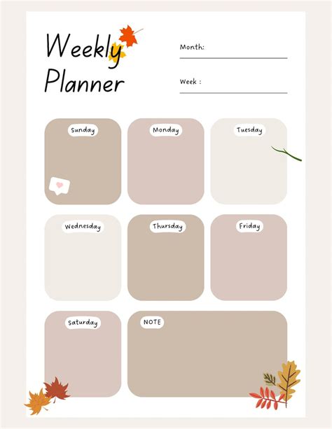 Weekly Planner - Etsy