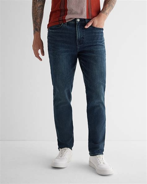 Express Men | Athletic Slim Dark Wash Stretch Jeans in Dark Wash ...