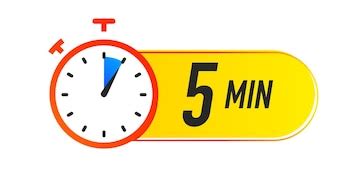 Premium Vector | Timer icon 5 minutes vector colorful style