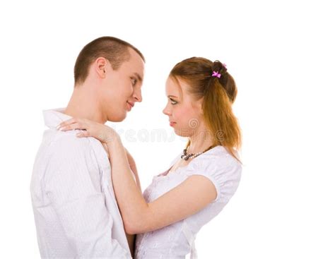 Couple talking stock image. Image of embracing, cute - 11449819