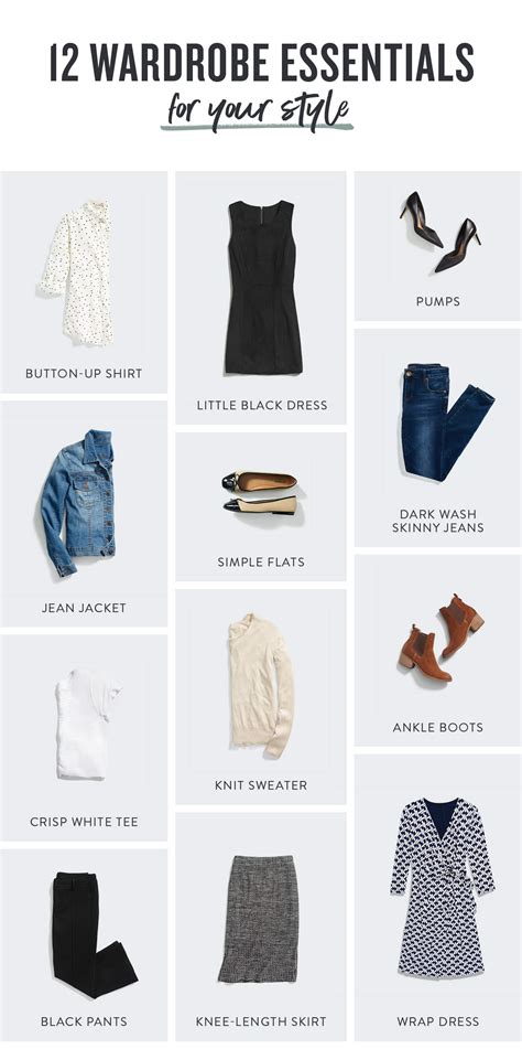 12 Wardrobe Essentials for Your Lifestyle
