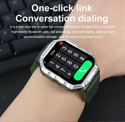 Hd Large Screen Outdoor Rugged Fitness Tracker Smartwatch Ip68 ...