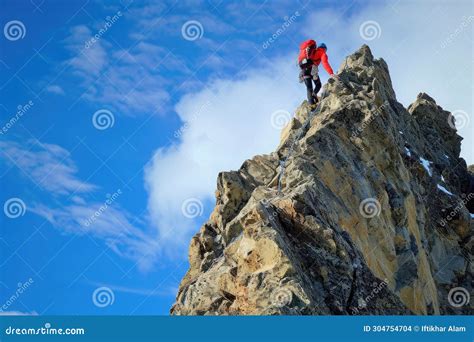 A Determined Man Showcases His Strength and Resilience As he Climbs the ...