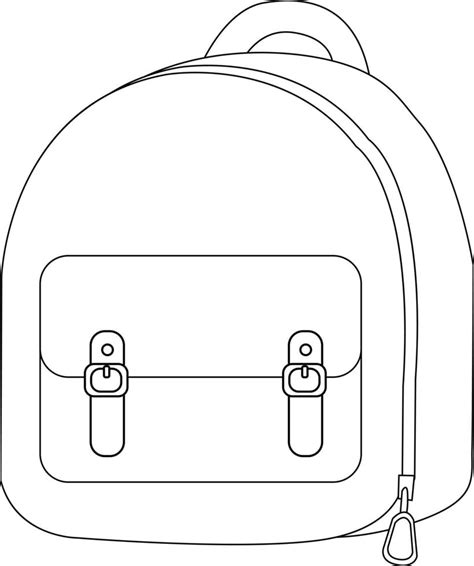 Silhouette. Fashionable modern versatile backpack. Banner design ...