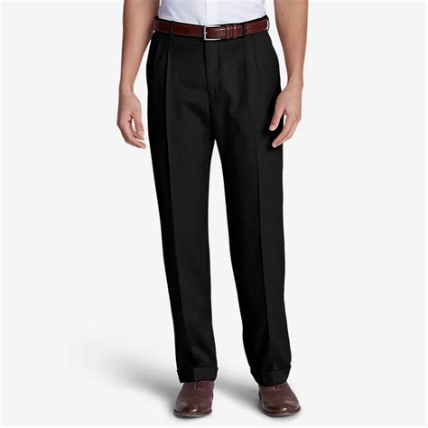 Men's Relaxed-fit Pleated-front Wool Gabardine Trousers | Eddie Bauer