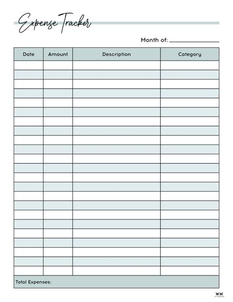 Printable Expense Tracker-Page 2 | Daily expense tracker, Budget ...