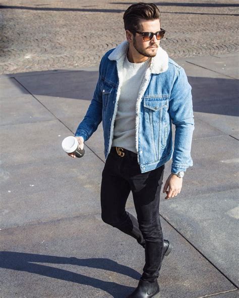 Classy denim jacket ideas for men | Jean jacket outfits men, Denim ...