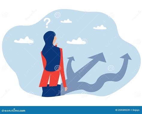 Business Woman Making Decision Where To Go Next,direction,choosing ...