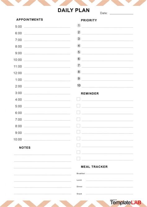 Download Free Daily Planner Template