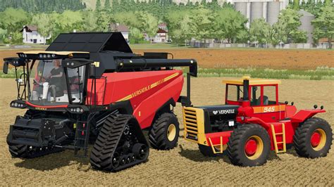 Versatile 835/975 Tractor & Versatile RT 520 Harvester v1.0 FS22 Mod ...