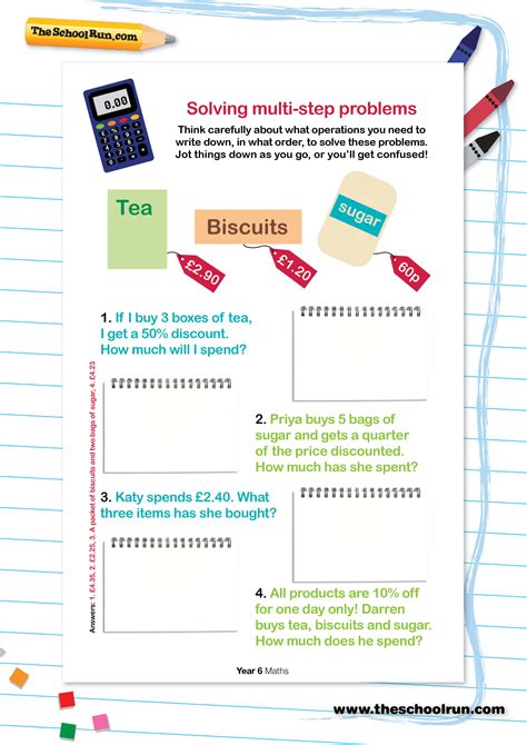 Solving multi-step problems | TheSchoolRun