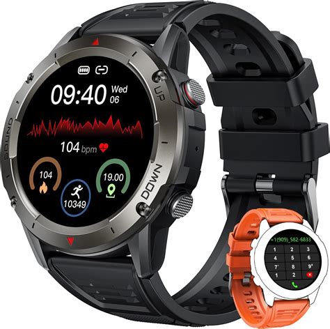 Smartwatch Reloj Inteligente Hombre con Llamadas: Impermeable Smart ...