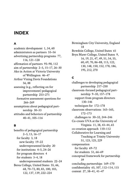 Academic Book Publishing: Indexing - Center for Engaged Learning
