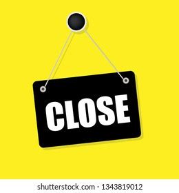 Close Sign Vector Illustration: vector de stock (libre de regalías ...