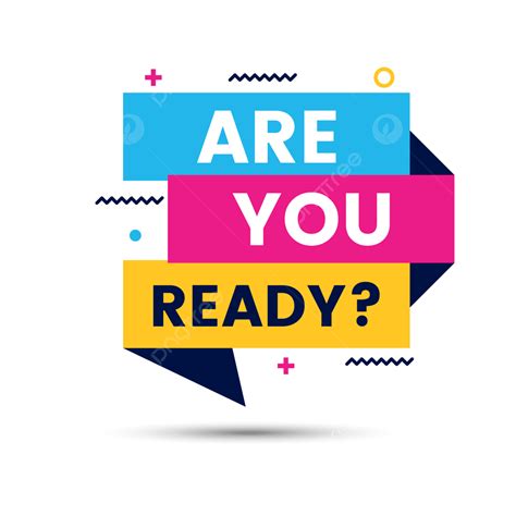 Are You Ready Banner Abstract Vector Design Images, Are You Ready ...
