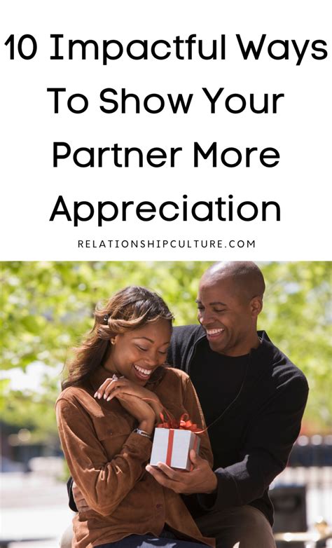 How To Show Appreciation To Your Partner With Joy - Relationship Culture