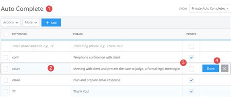 Auto Complete – CORE Help Center