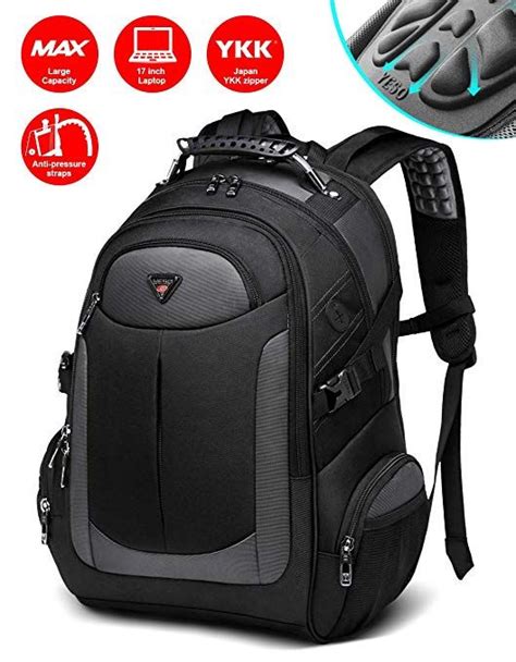 Backpack for Men, Business Slim Durable Laptop Backpacks with YKK Zipper, Water Resistant ...