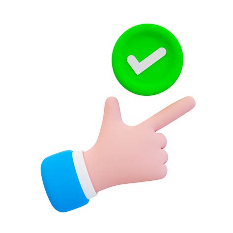 3d minimal green check mark symbol. correct sign. Get a green light ...