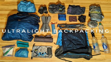 Ultralight Backpacking Gear List (9 lbs / 4 kg) - YouTube