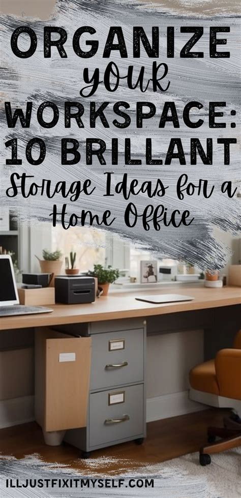 10 Clever Storage Ideas For An Efficient And Tidy Home Office Setup in ...
